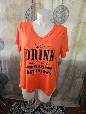 NWOT "Let's Drink..." Novelty Tee (US size 20W)